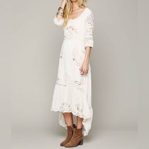 Free People Mexican Wedding Dress  in ivory size S